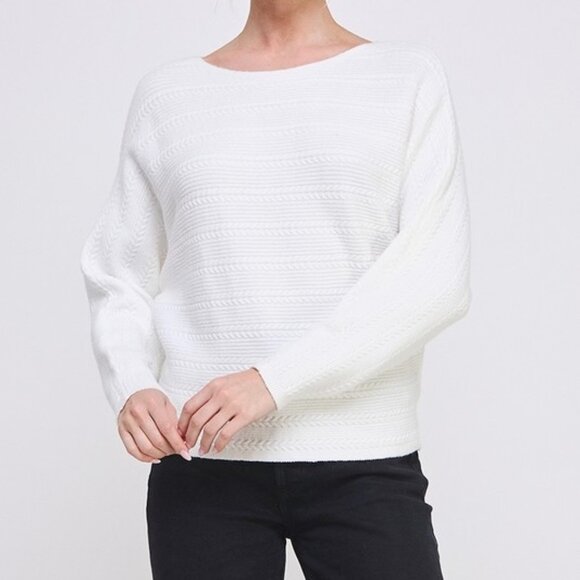 SHOW ME WHAT LOVE IS WHITE SWEATER - Picture 1 of 2